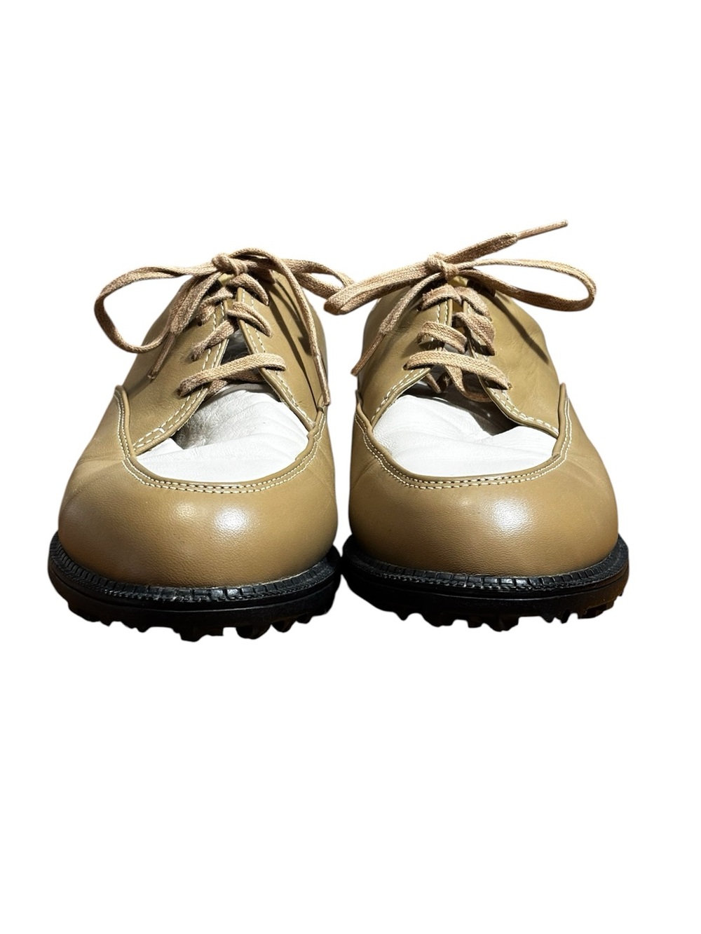 Nike Golf Bella Last Golfing shoes. Cream and Beige leather. Women’s 7 - Picture 3 of 7